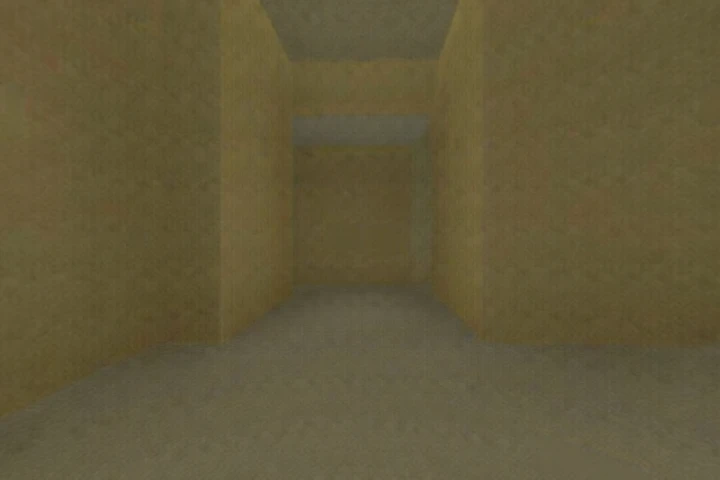 Make a endless maze that is mostly yellow and not — loading walkable 3D world
